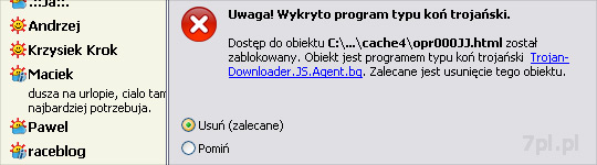 Kaspersky wykrył trojana pochodzącego z zainfekowanej strony