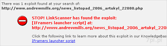 LinkScaner w akcji
